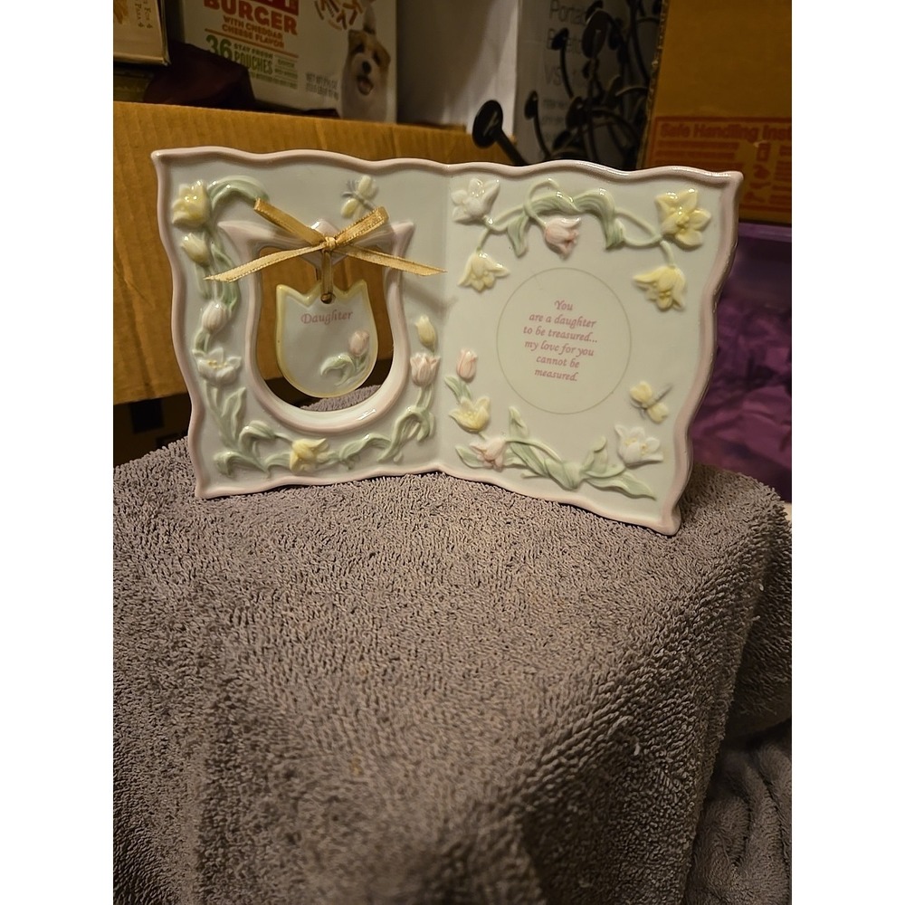 vintage 1998 Avon Daughter Sentiment Porcelain Plaque